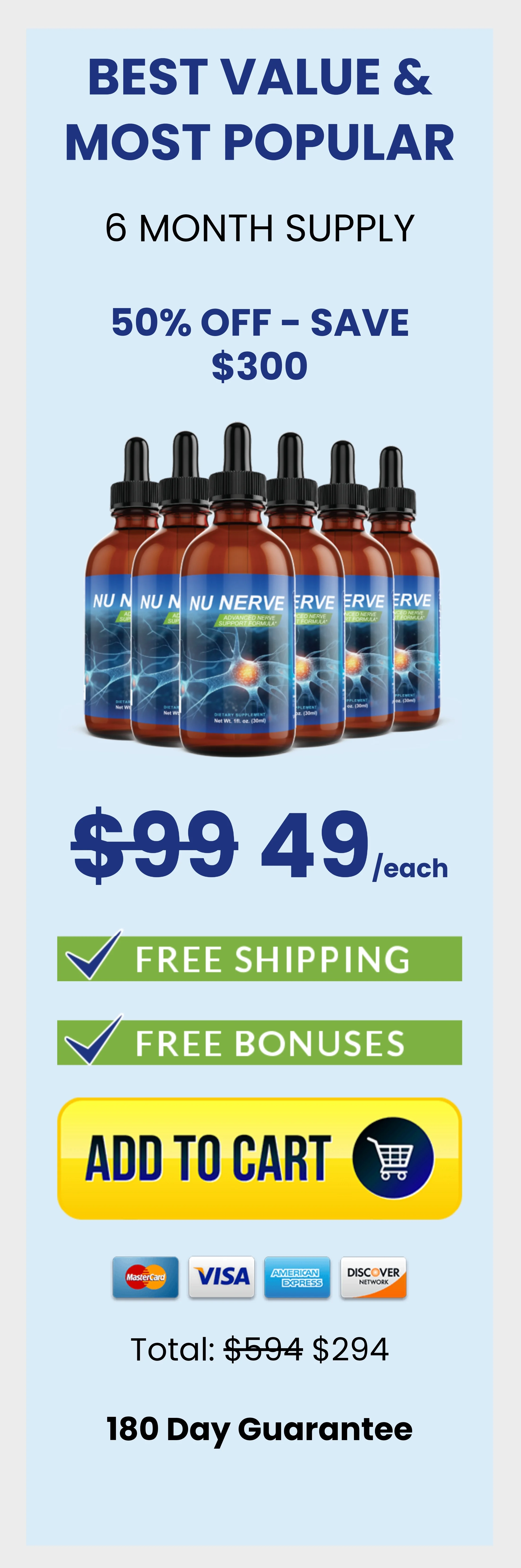 Nu Nerve™ 6 bottles pricing